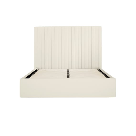 berlin milk ottoman double bed tall headboard front