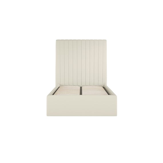 berlin milk ottoman single bed tall front