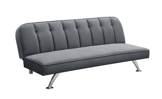 brighton grey fabric sofa bed clic clac angle