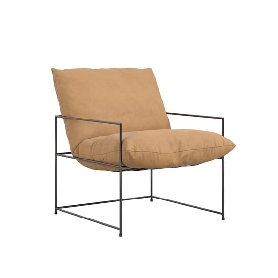 brook tobacco accent chair angle