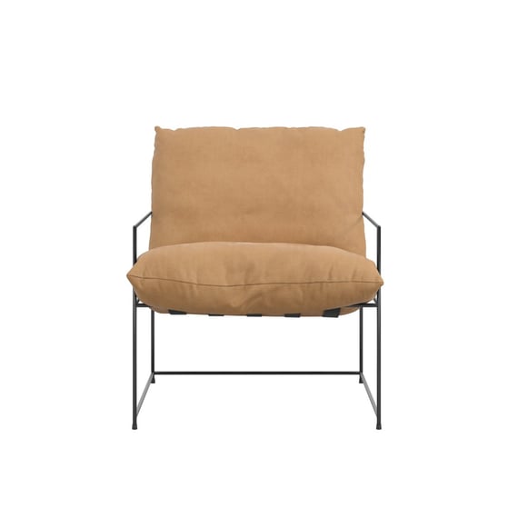 brook tobacco accent chair front