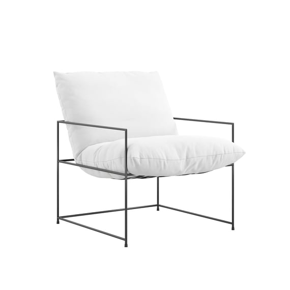 brook white house weave accent chair angle