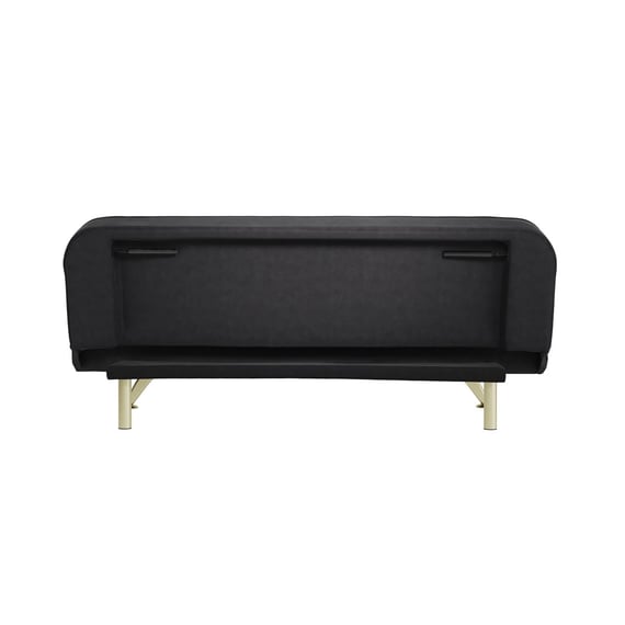 burlington black velvet sofa bed back