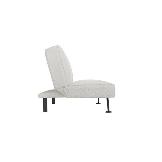 burlington ivory boucle sofa bed side