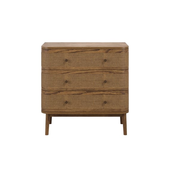 callie smoked chest of drawers front