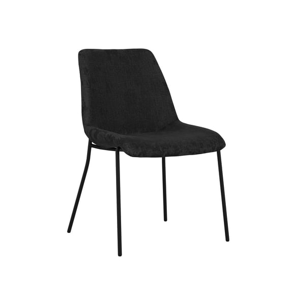 carlo black dining chair angle
