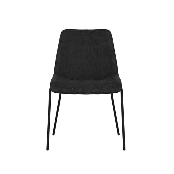 carlo black dining chair front