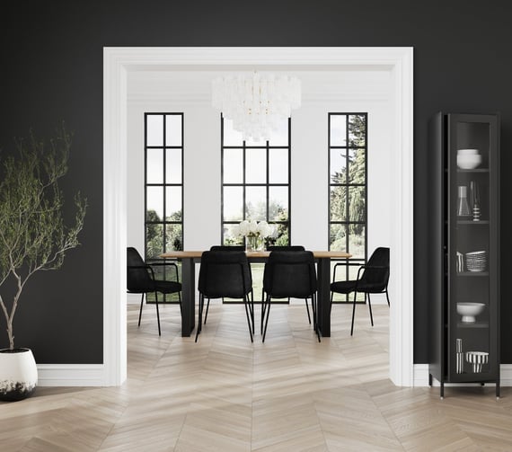 carlo black dining chairs room shot