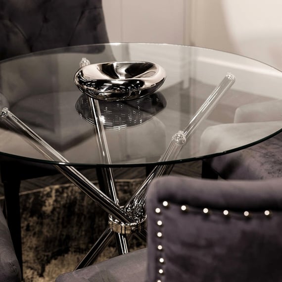 Casa Silver Dining Table