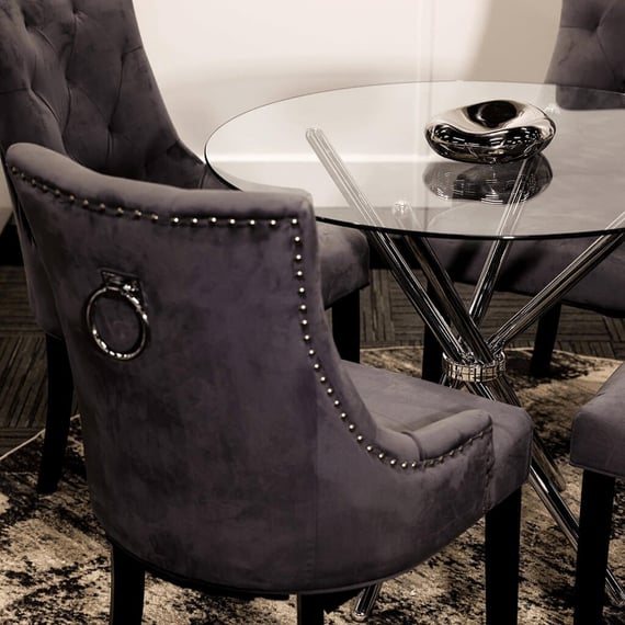 Casa Silver Dining Table