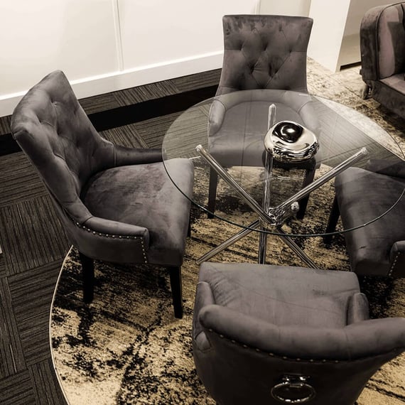 Casa Silver Dining Table