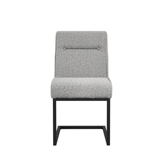 cleaver smoked pearl dining chair front