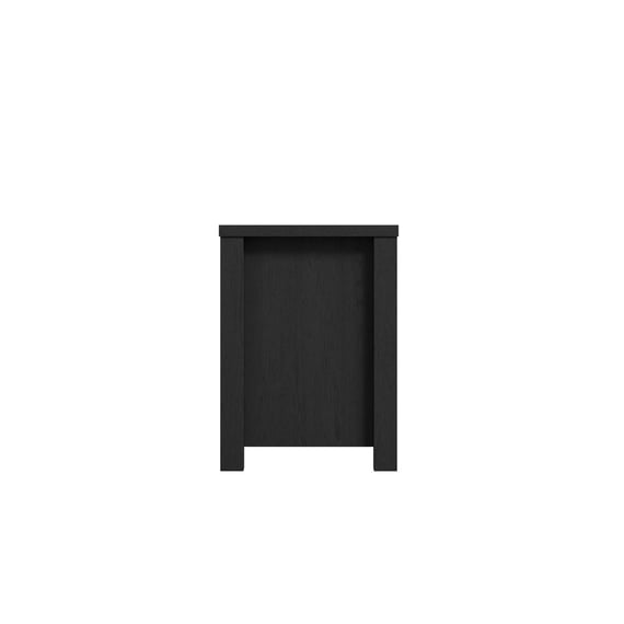 clover black glass media unit side