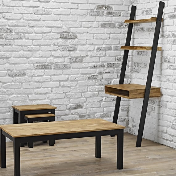 copenhagen oak coffee table nest ladder desk lifestyle