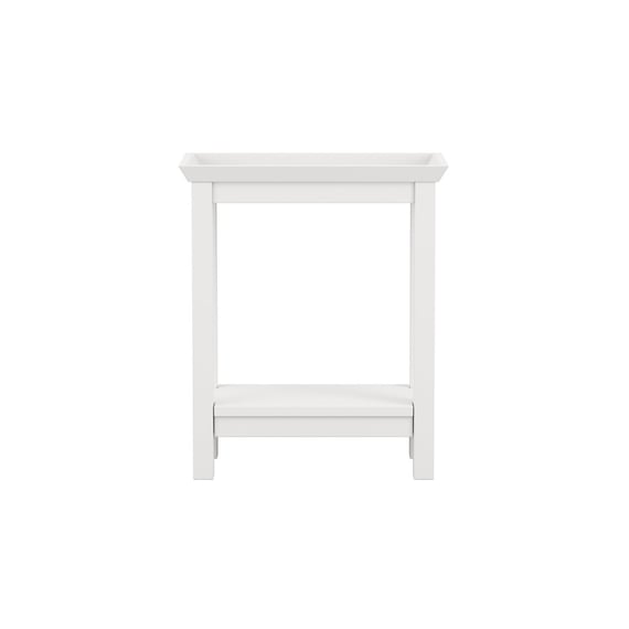 cote white side table front