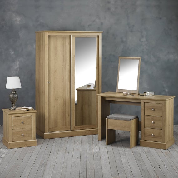 devon oak bedroom furniture wardrobe dressing table