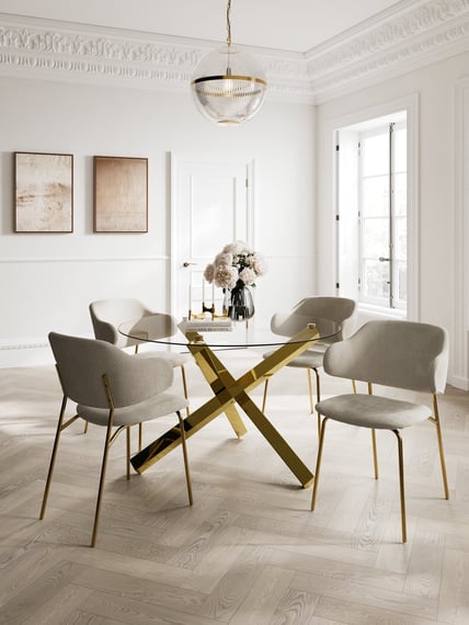 Dorchester Wheat Gold Dining Chair
