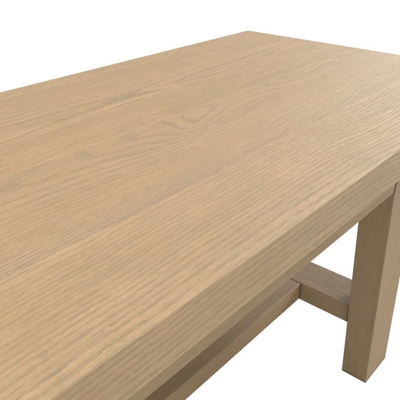 drift latte oak bench close up