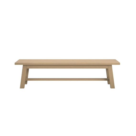 drift latte oak bench front