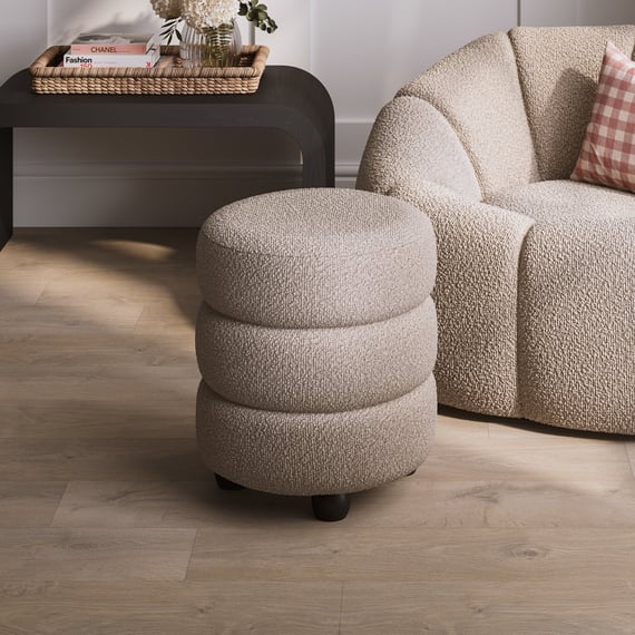emi buff boucle pouffe room shot