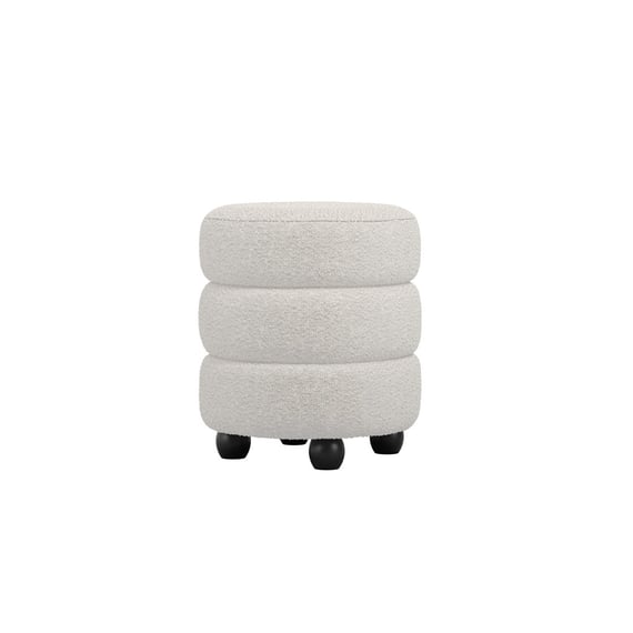 emi ivory boucle pouffe front