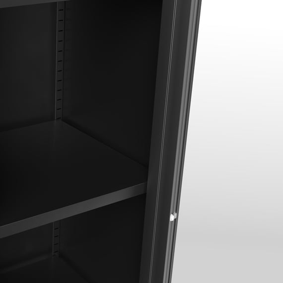 frank black display cabinet close up open