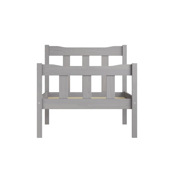 havana grey single bed front