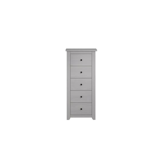havana grey small 5 drawer chest front