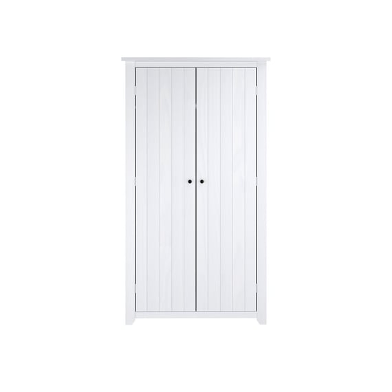 havana white 2 door wardrobe front