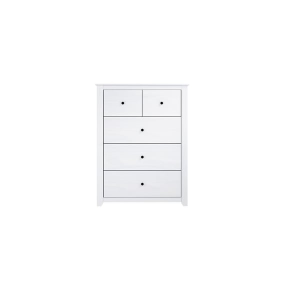 havana white large 5 drawer chest front