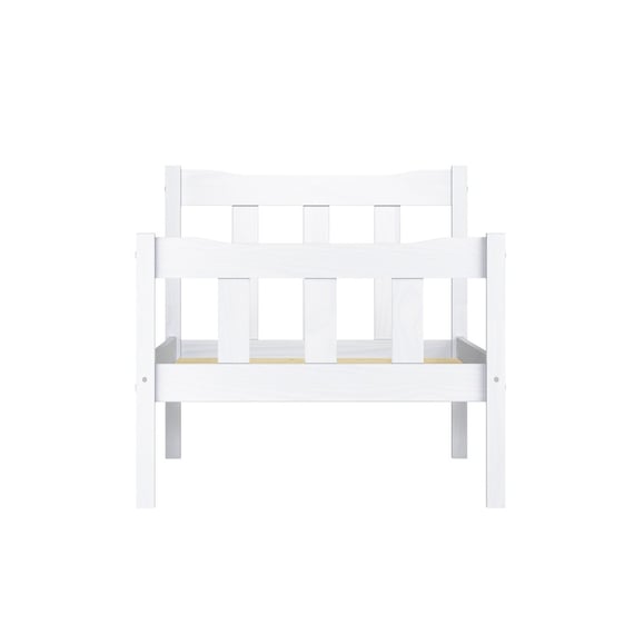 havana white single bed front