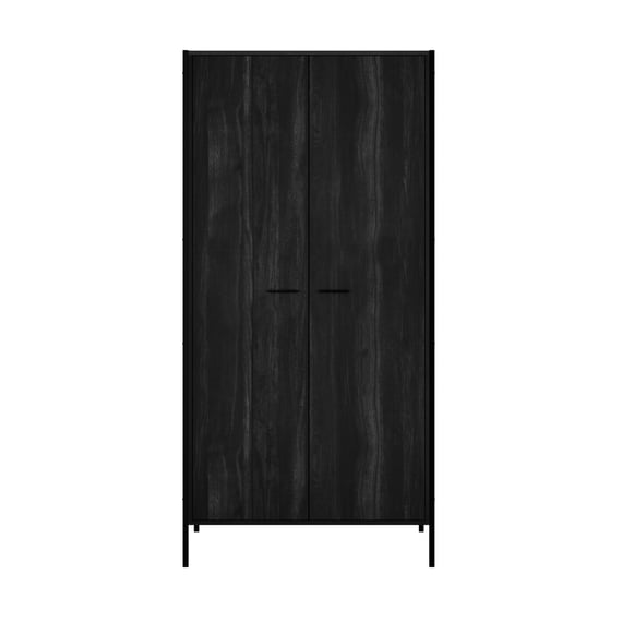 hoxton black wardrobe front
