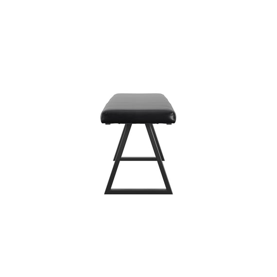 hyde black dining bench side