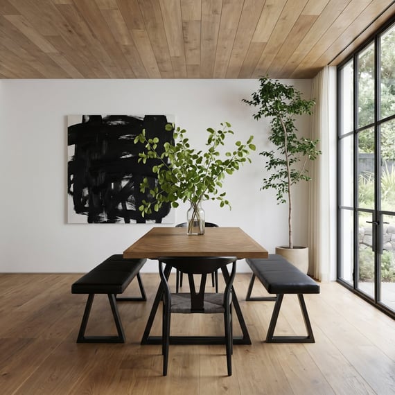hyde dining table aries black chairs