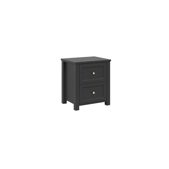ives black bedside cabinet angle