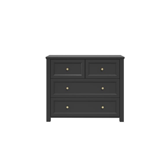 ives black chest of drawers front