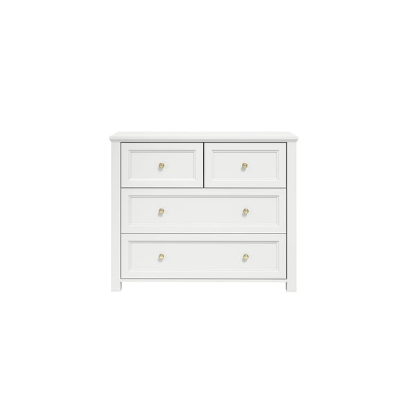 ives white chest of drawers front