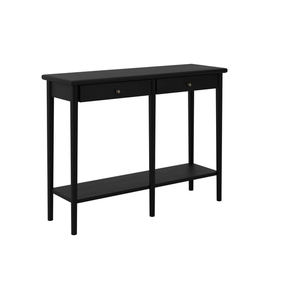 jackson matte black console table angle