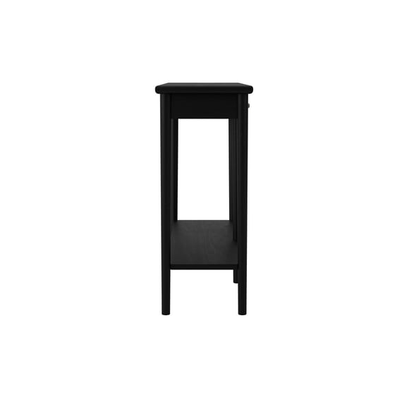 jackson matte black console table side