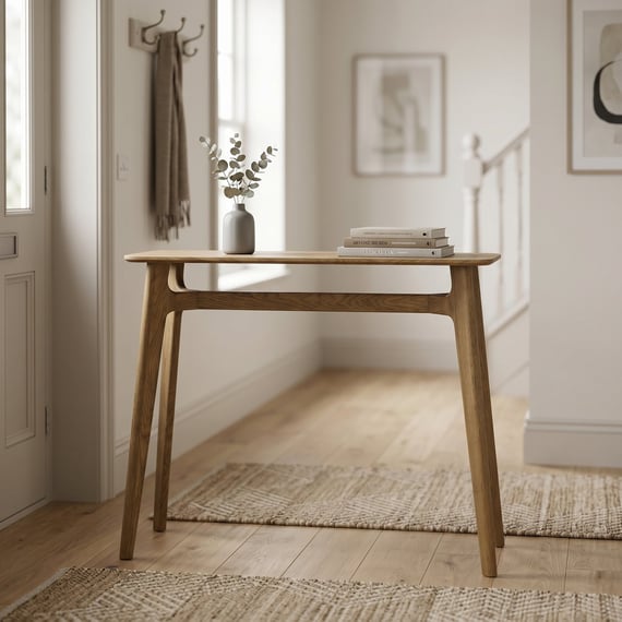 Kitt Smoked Console Table