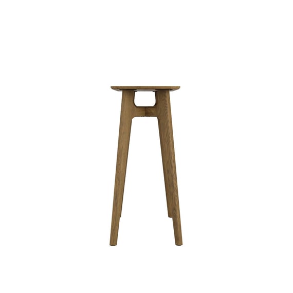 kitt smoked oak console table side