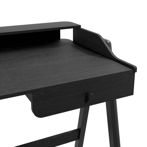 lark black desk close up