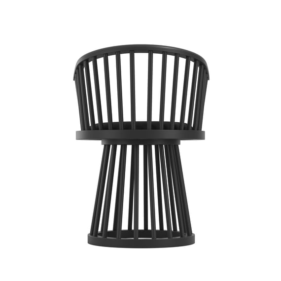 lina black spindle dining chair back
