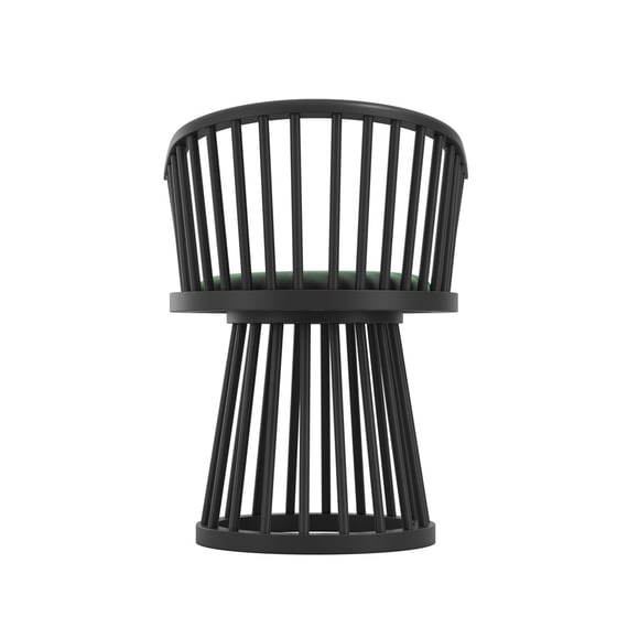 lina forest green dining chair back