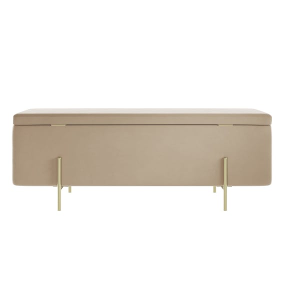 lola beige velvet storage ottoman back