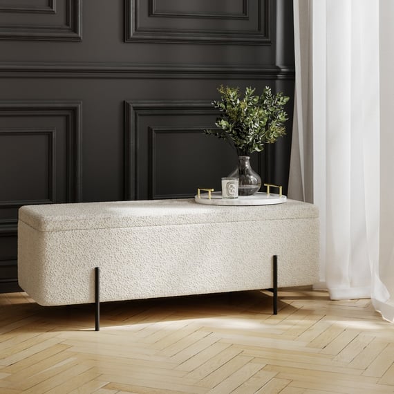 lola ivory boucle storage ottoman cut out