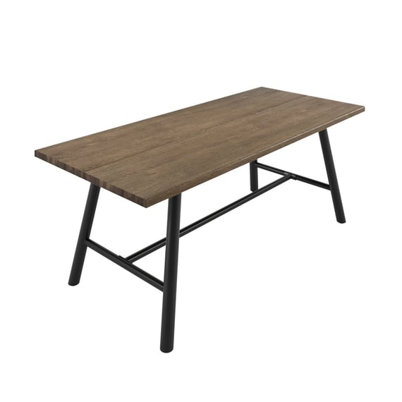 louie coffee wood dining table angle