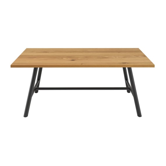 louie tawny oak dining table side