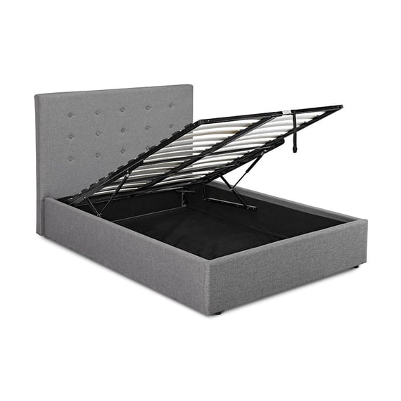 lucca plus grey 4ft6 double bed frame