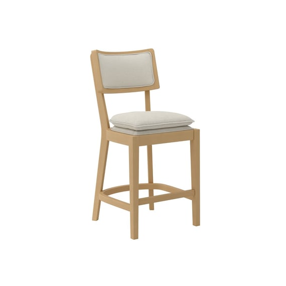 maggie frost oak counter stool angle